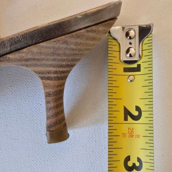 Stuart Weitzman Womens Metallic Leather Kitten Heel Sandal 8.5 - Picture 6 of 11